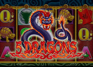 5 DRAGONS, 5 dragons slot game.